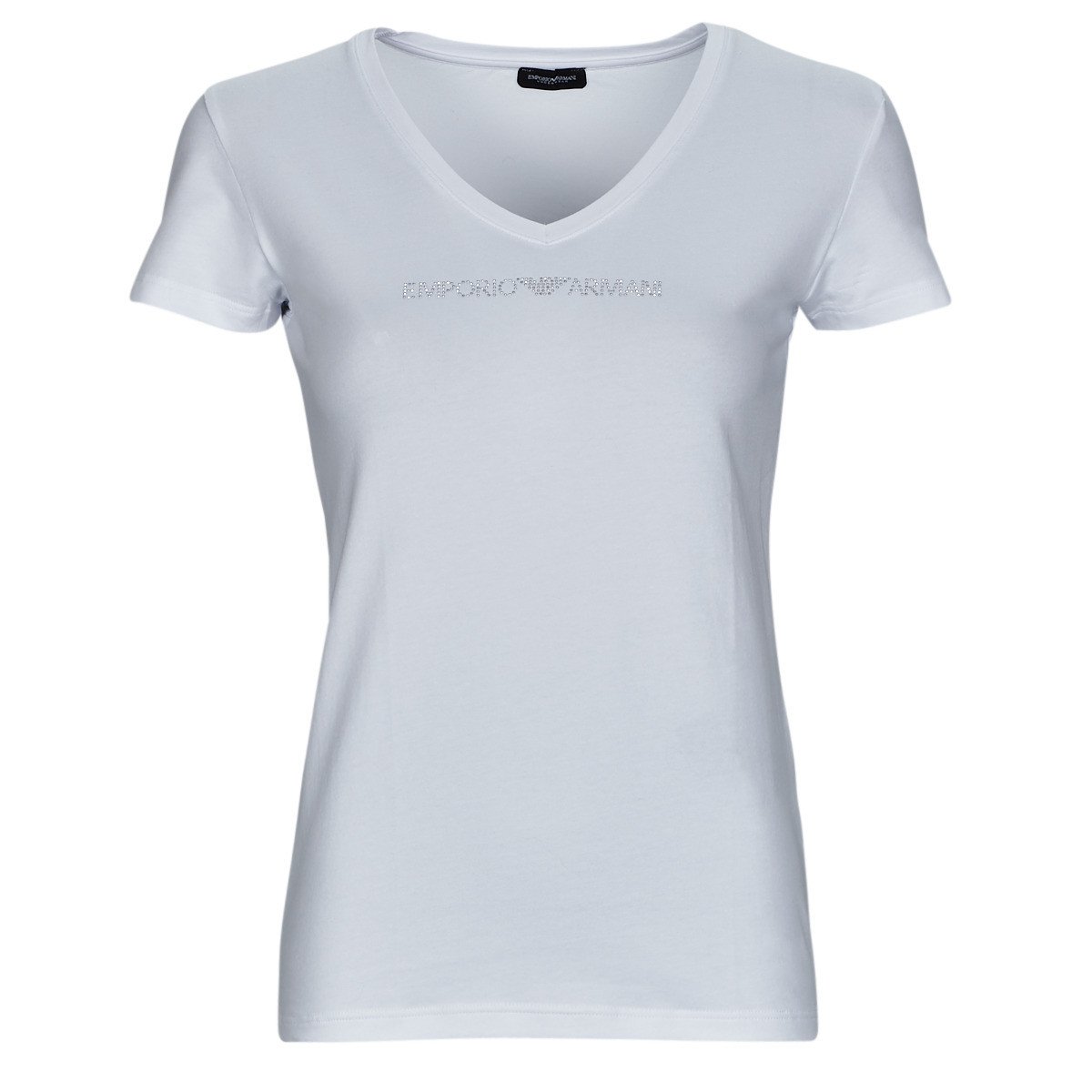 Emporio Armani  T-SHIRT V NECK  Bílá