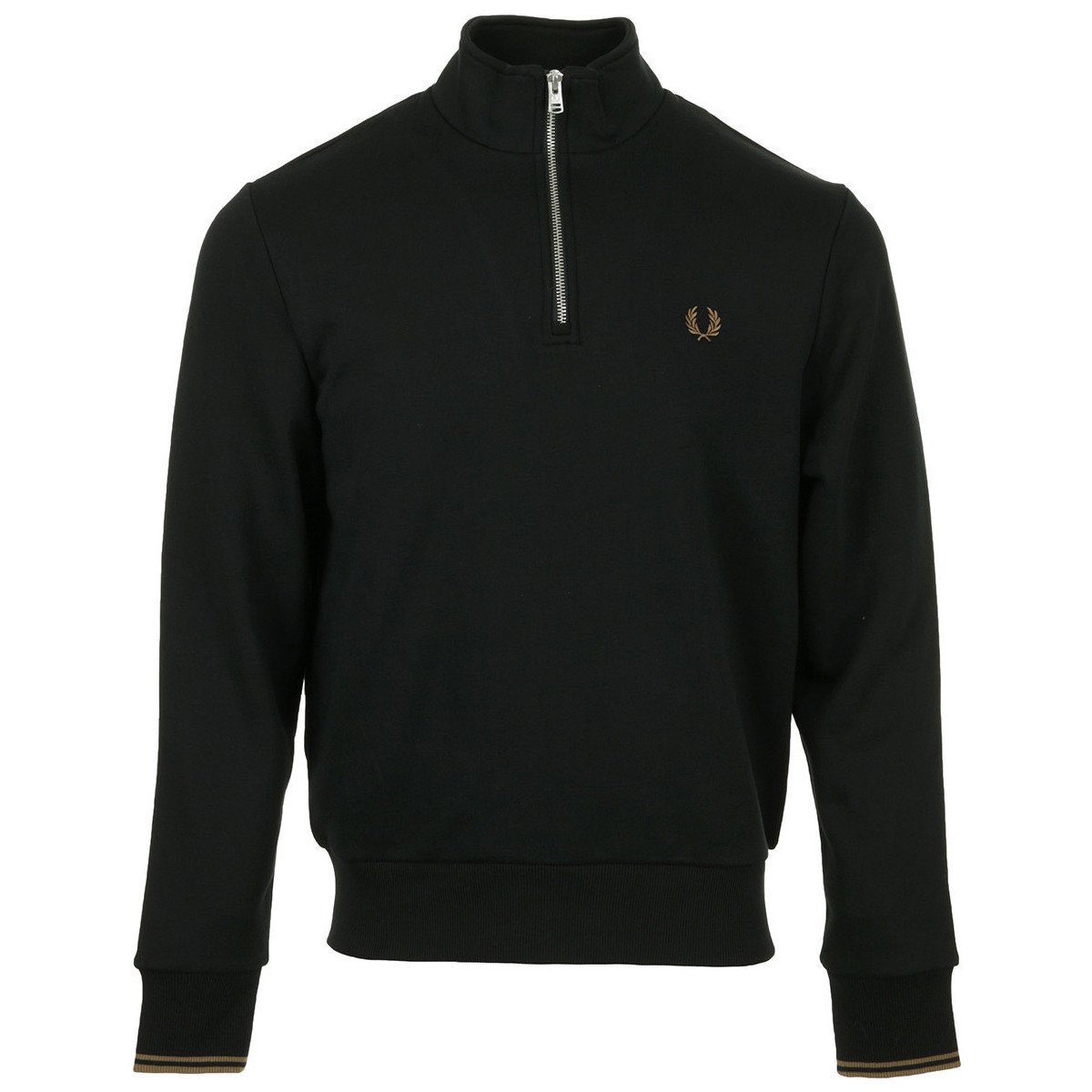 Fred Perry  Half Zip Sweatshirt  Černá