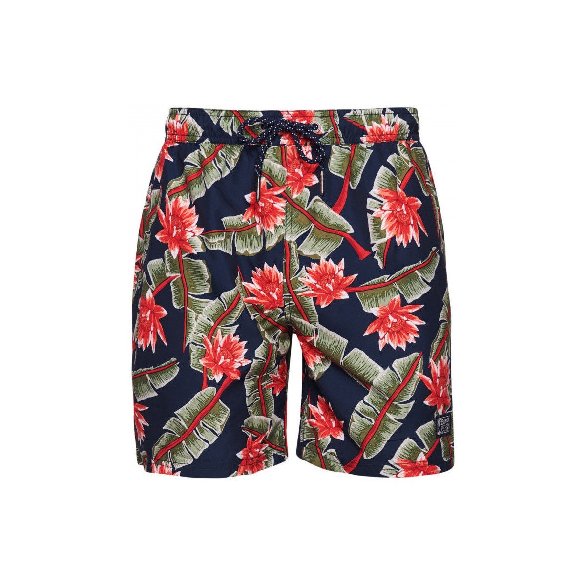 Superdry  Vintage hawaiian swimshort  Modrá