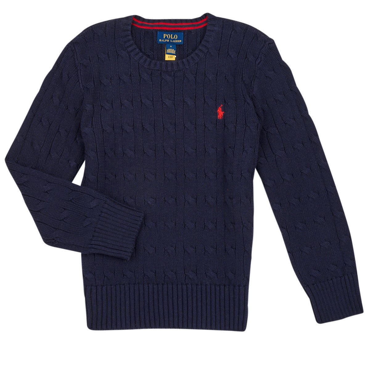 Polo Ralph Lauren  LS CABLE CN-TOPS-SWEATER  Tmavě modrá
