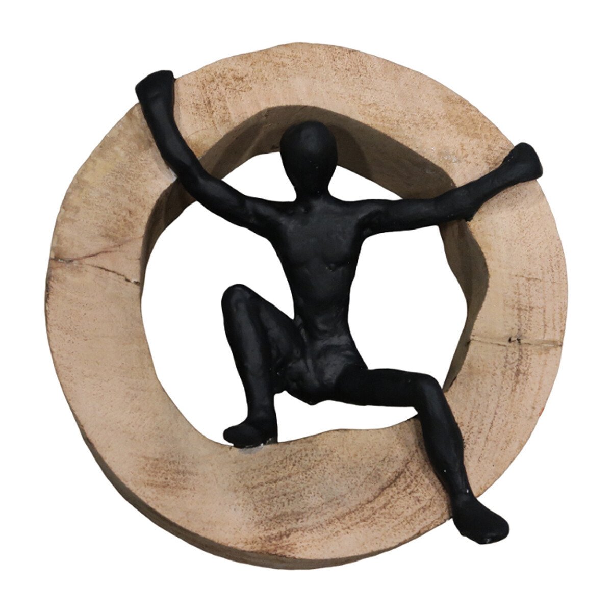 Signes Grimalt  Bílá Postava Sedící Kufr  Hnědá