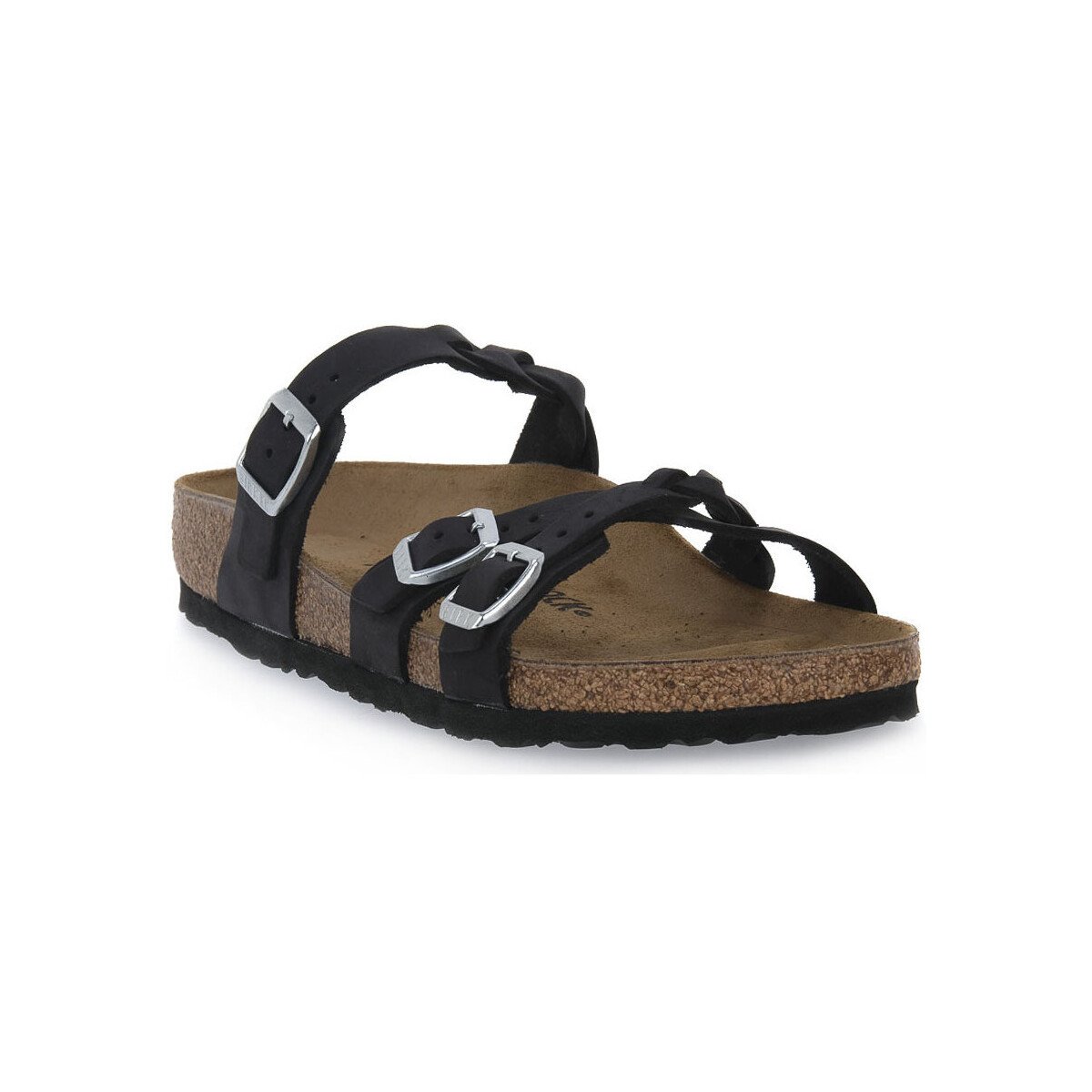 Birkenstock  FRANCA BRAIDED BALCK OILED CAL S  Černá