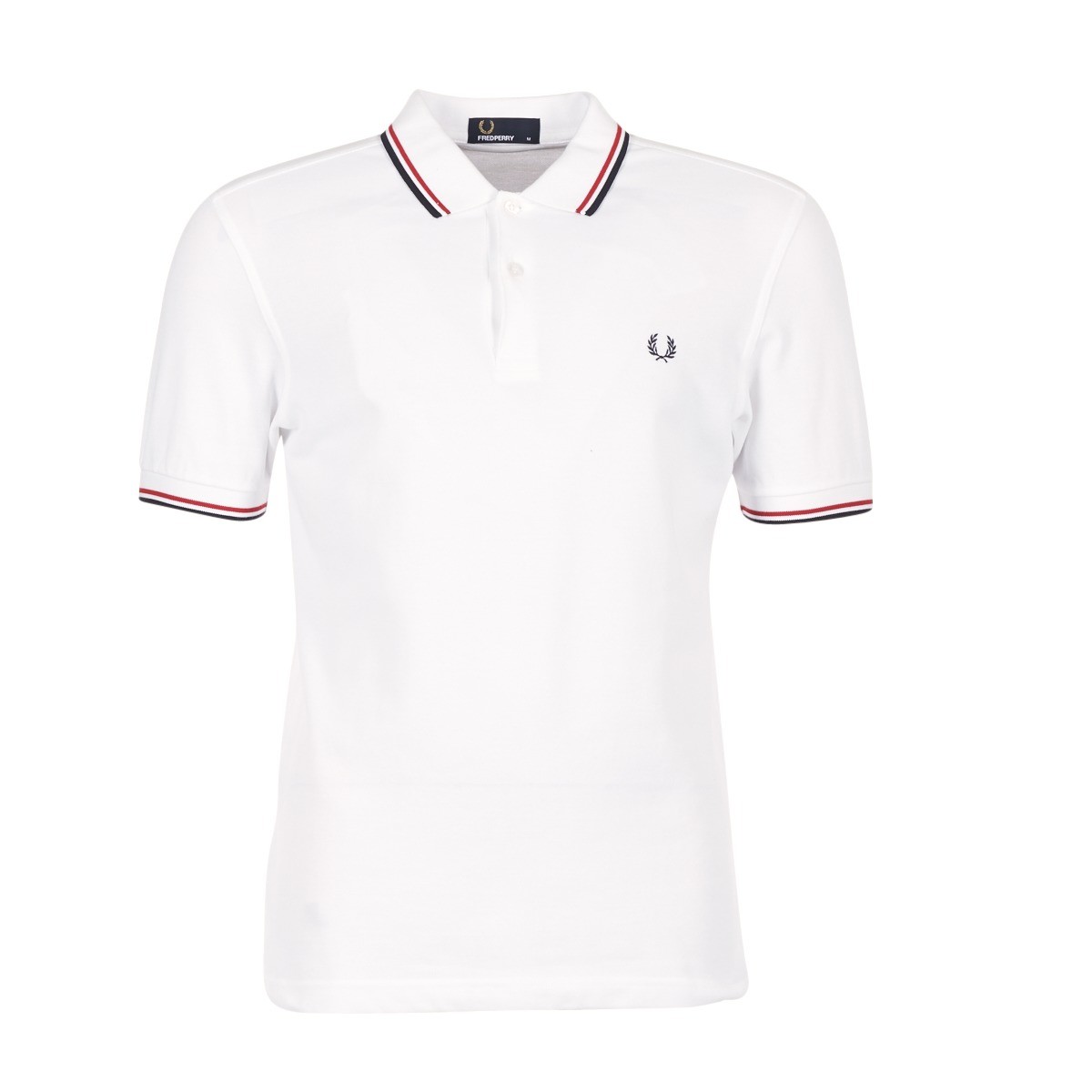 Fred Perry  SLIM FIT TWIN TIPPED  Bílá