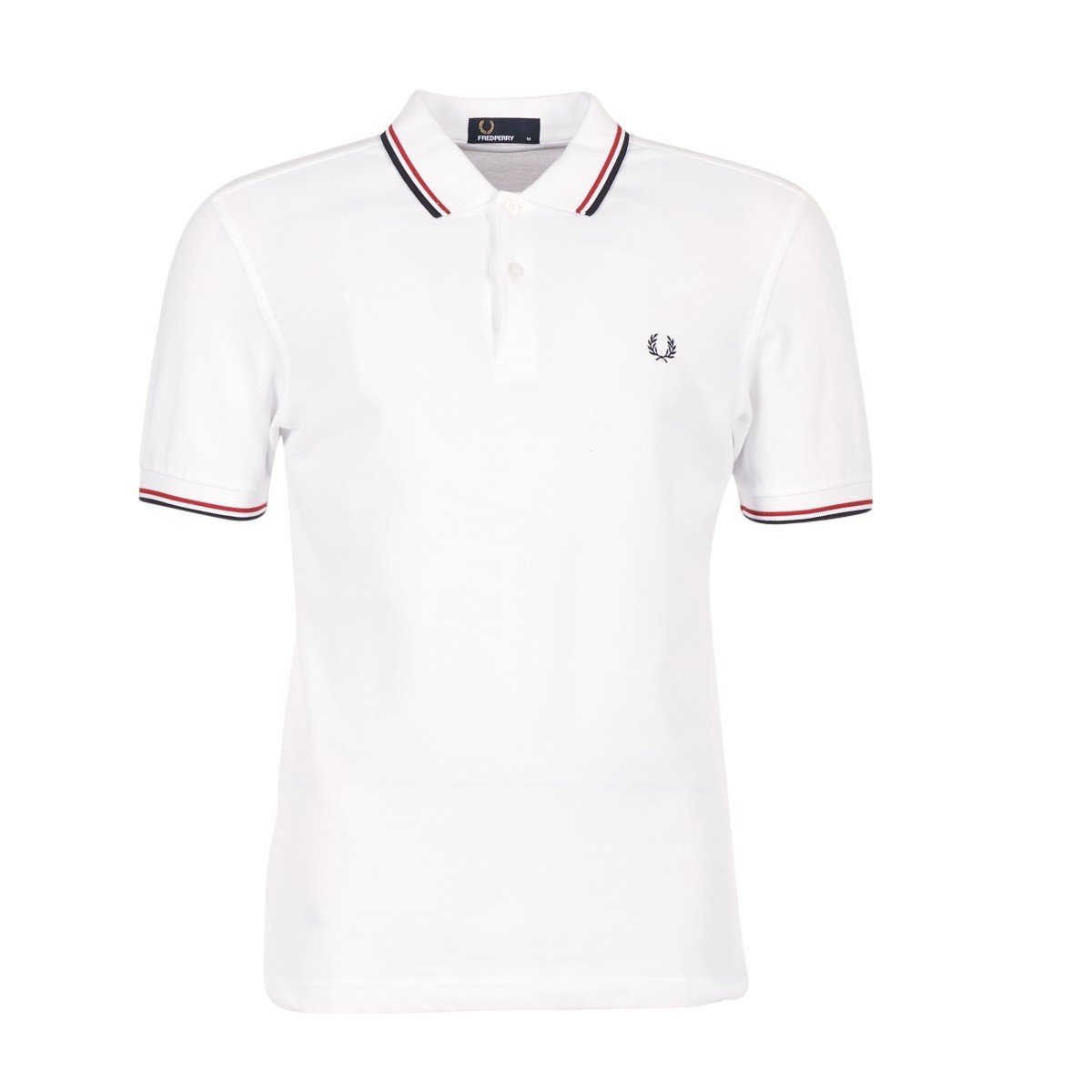 Fred Perry  SLIM FIT TWIN TIPPED  Bílá