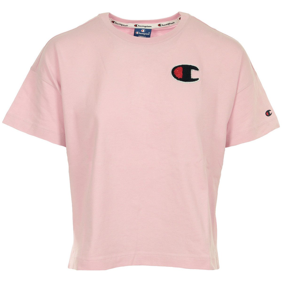 Champion  Crewneck T-shirt Cropped  Růžová