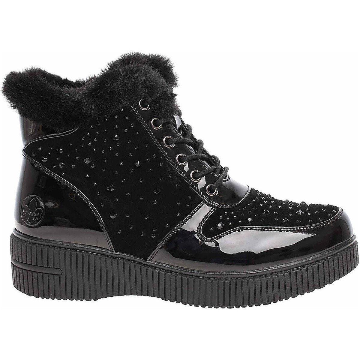 Rieker  Dámská kotníková obuv  93312-00 schwarz  Černá