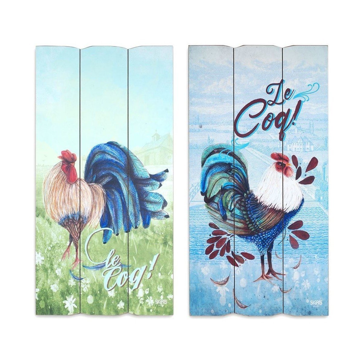 Signes Grimalt  Ornament Wall Gallos Set 2U  ruznobarevne