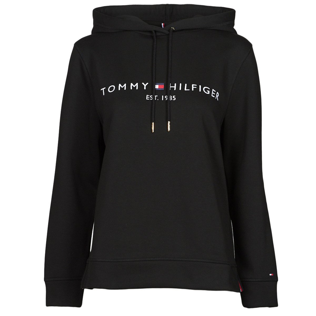 Tommy Hilfiger  HERITAGE HILFIGER HOODIE LS  Černá