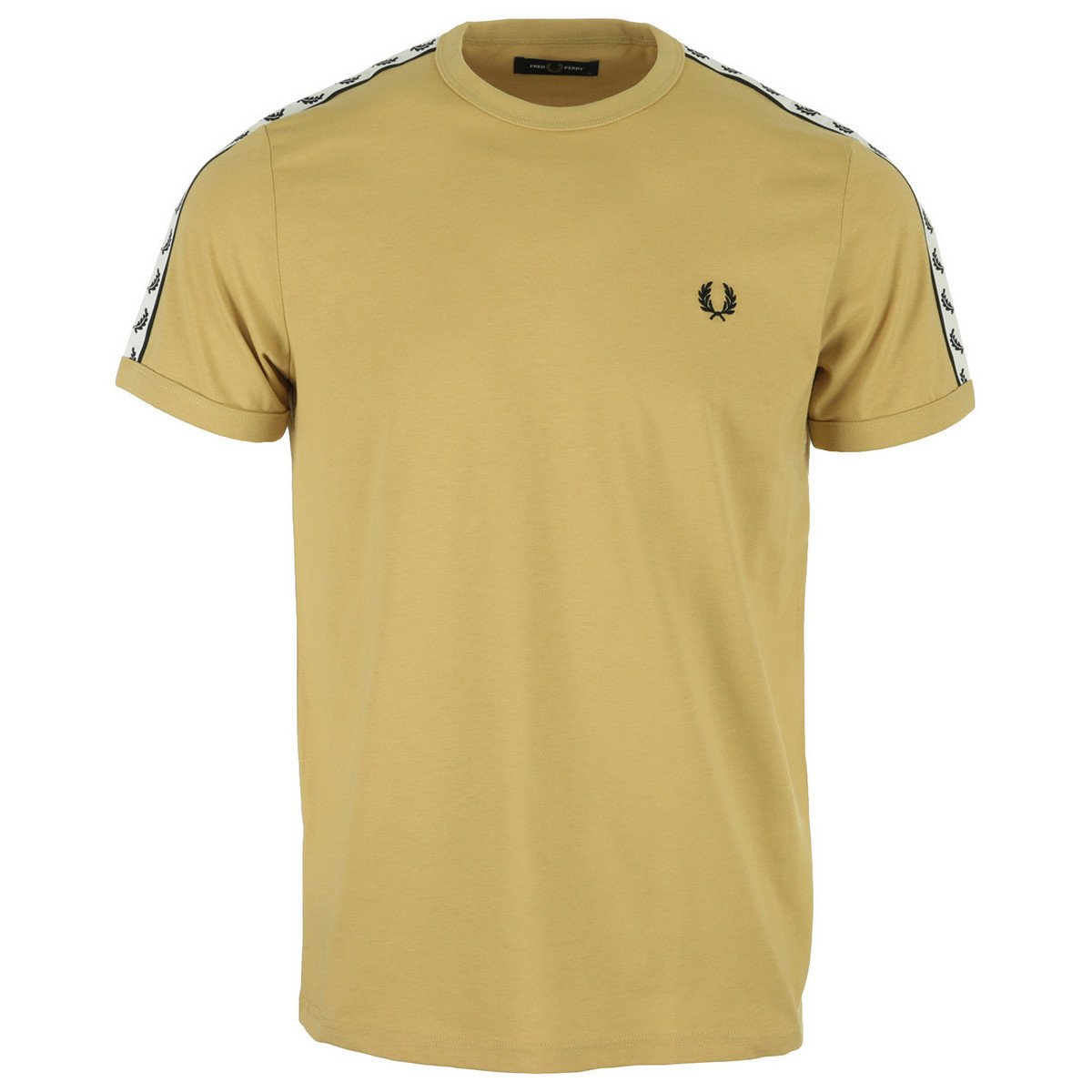 Fred Perry  Taped Ringer T-Shirt  Béžová