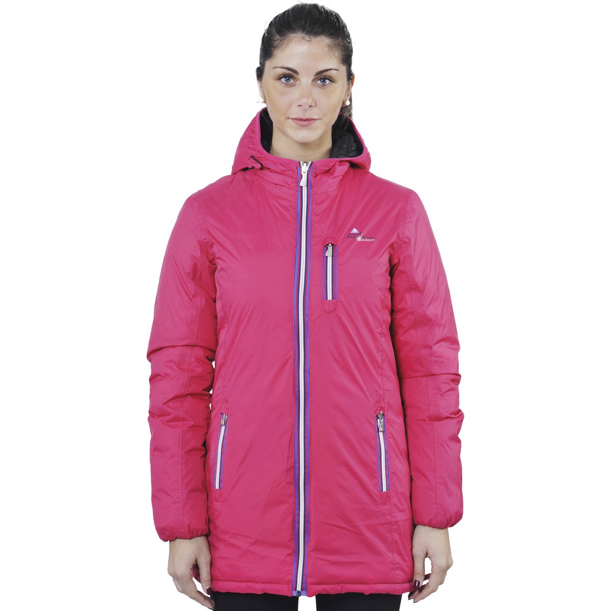Peak Mountain  Doudoune longue réversible de ski femme AWILL  Růžová