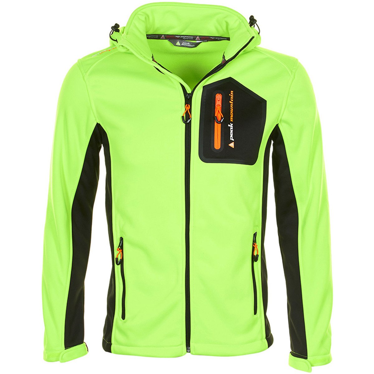 Peak Mountain  Blouson polar shell homme CRISTOL  Zelená