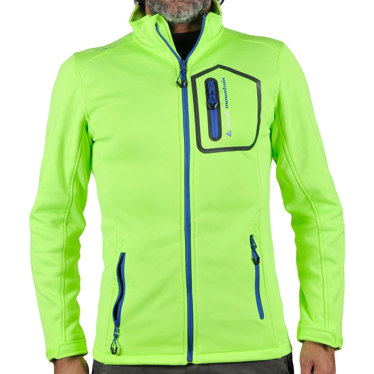 Peak Mountain  Blouson polar shell homme CRISTOM  Zelená