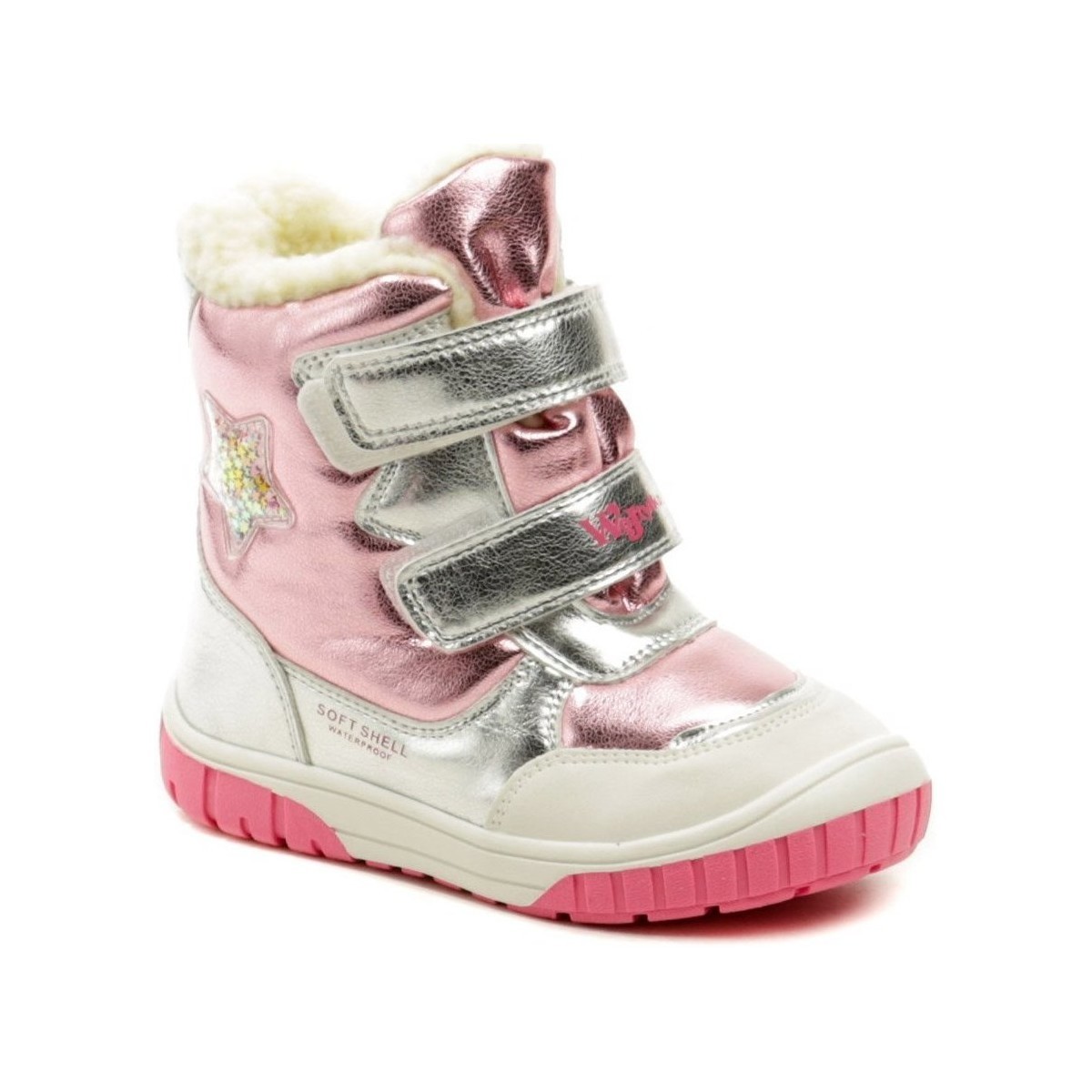 Wojtylko  1Z23030 růžové dětské zimní boty  Růžová