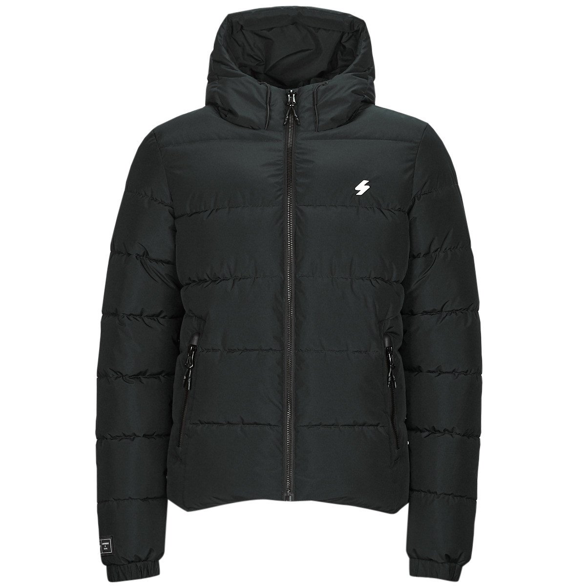 Superdry  HOODED SPORTS PUFFR JACKET  Černá