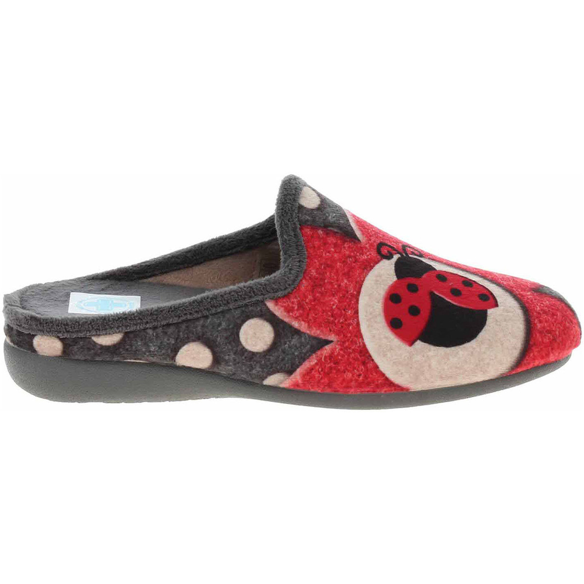 Medi Line  Dámské domácí pantofle  5145-023 gris  Červená