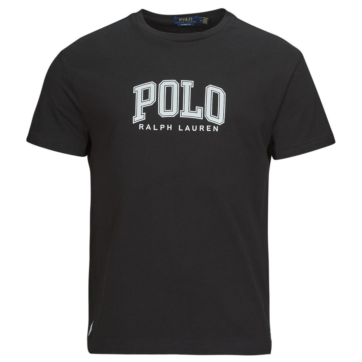 Polo Ralph Lauren  T-SHIRT AJUSTE EN COTON SERIGRAPHIE POLO RALPH LAUREN  Černá