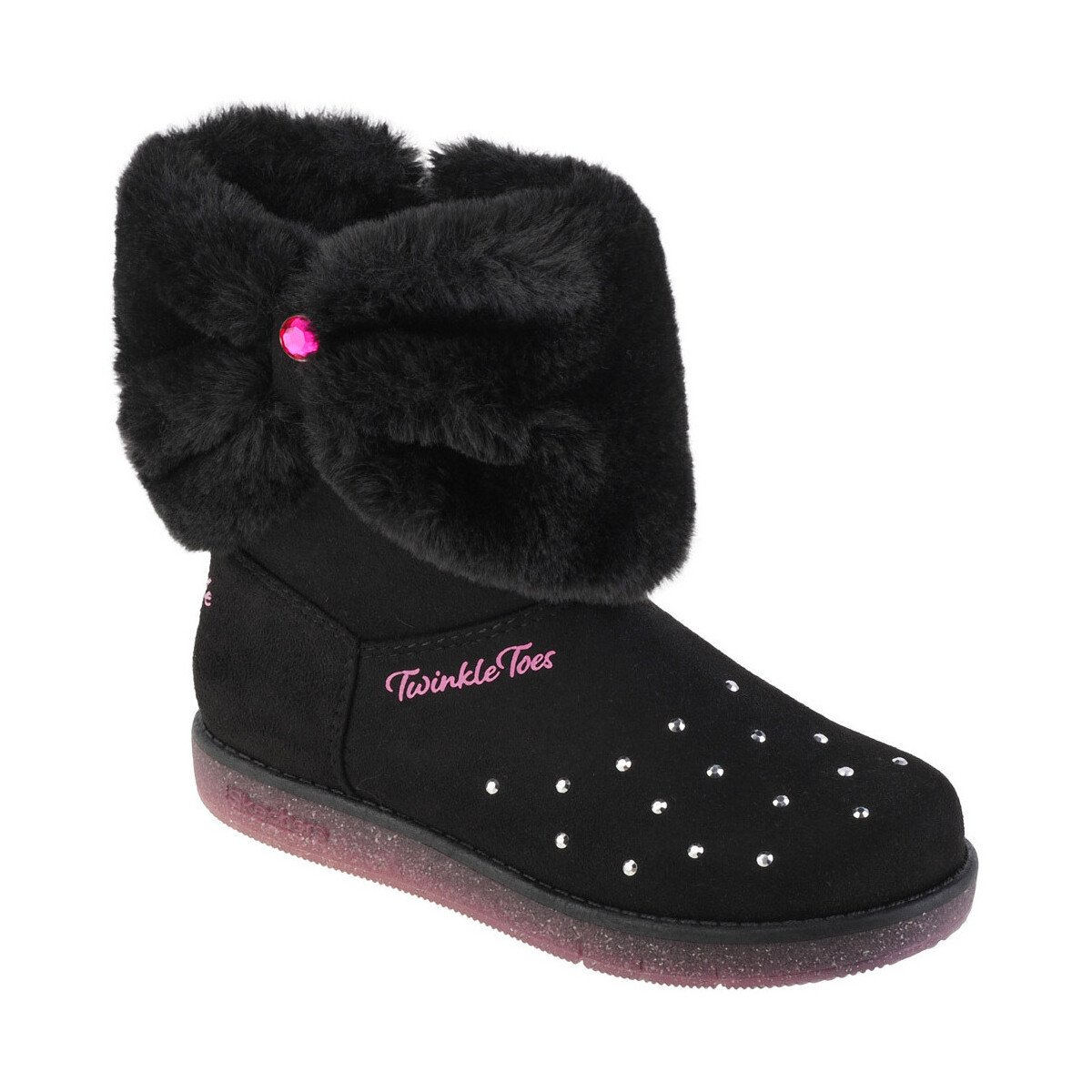 Skechers  Glitzy Glam - Cozy Cuddlers  Černá
