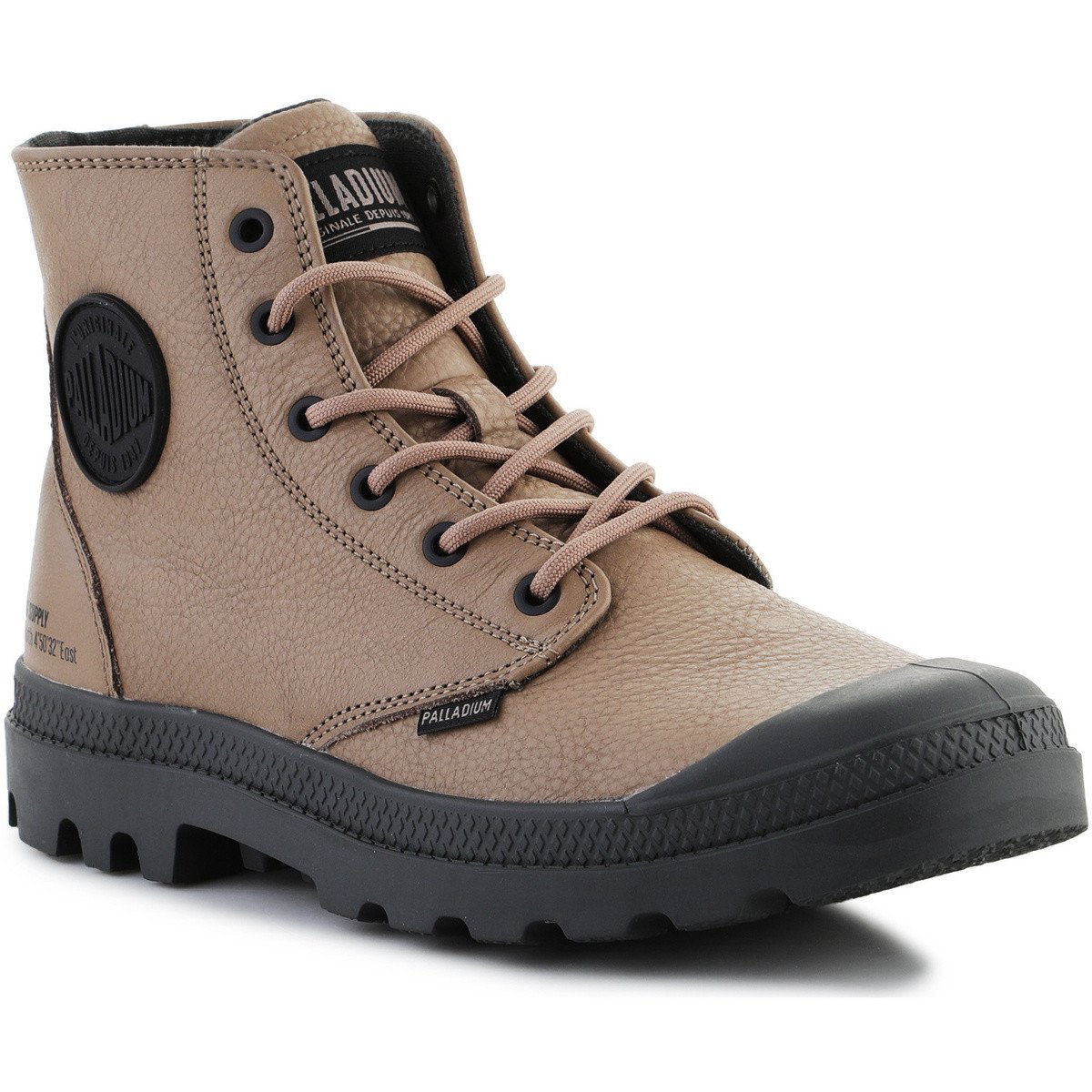 Palladium  Pampa Hi Supply Lth 77963-297 Dune  Hnědá