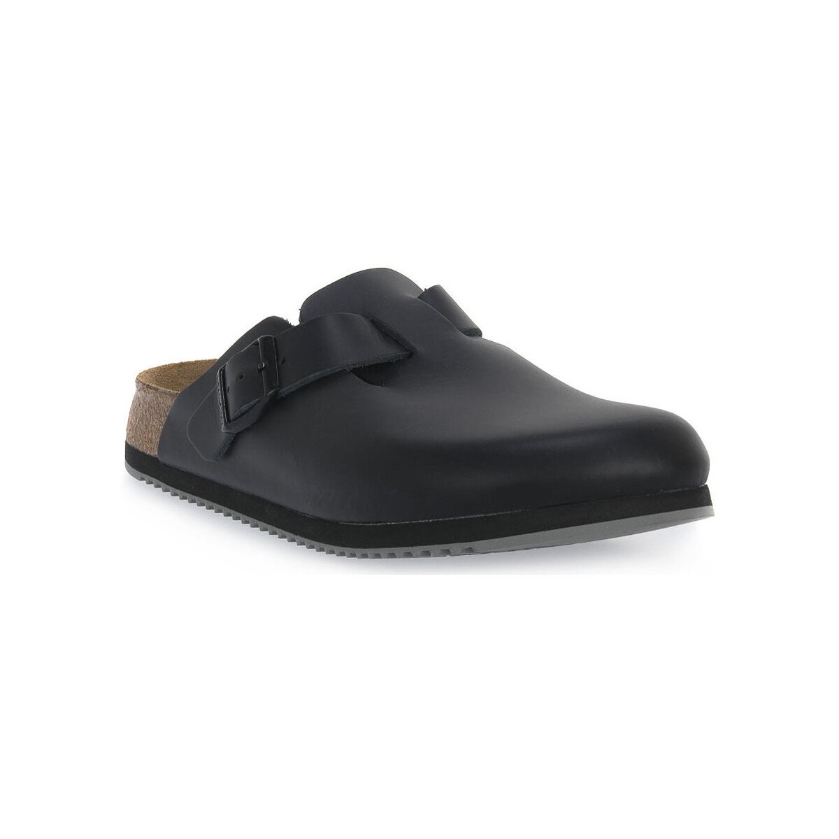 Birkenstock  BOSTON BLACK LEATHER calz s  Černá