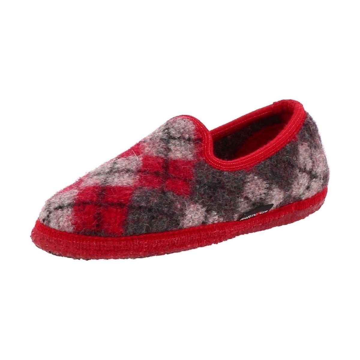 Haflinger  SLIPPER JAQUARD  Červená