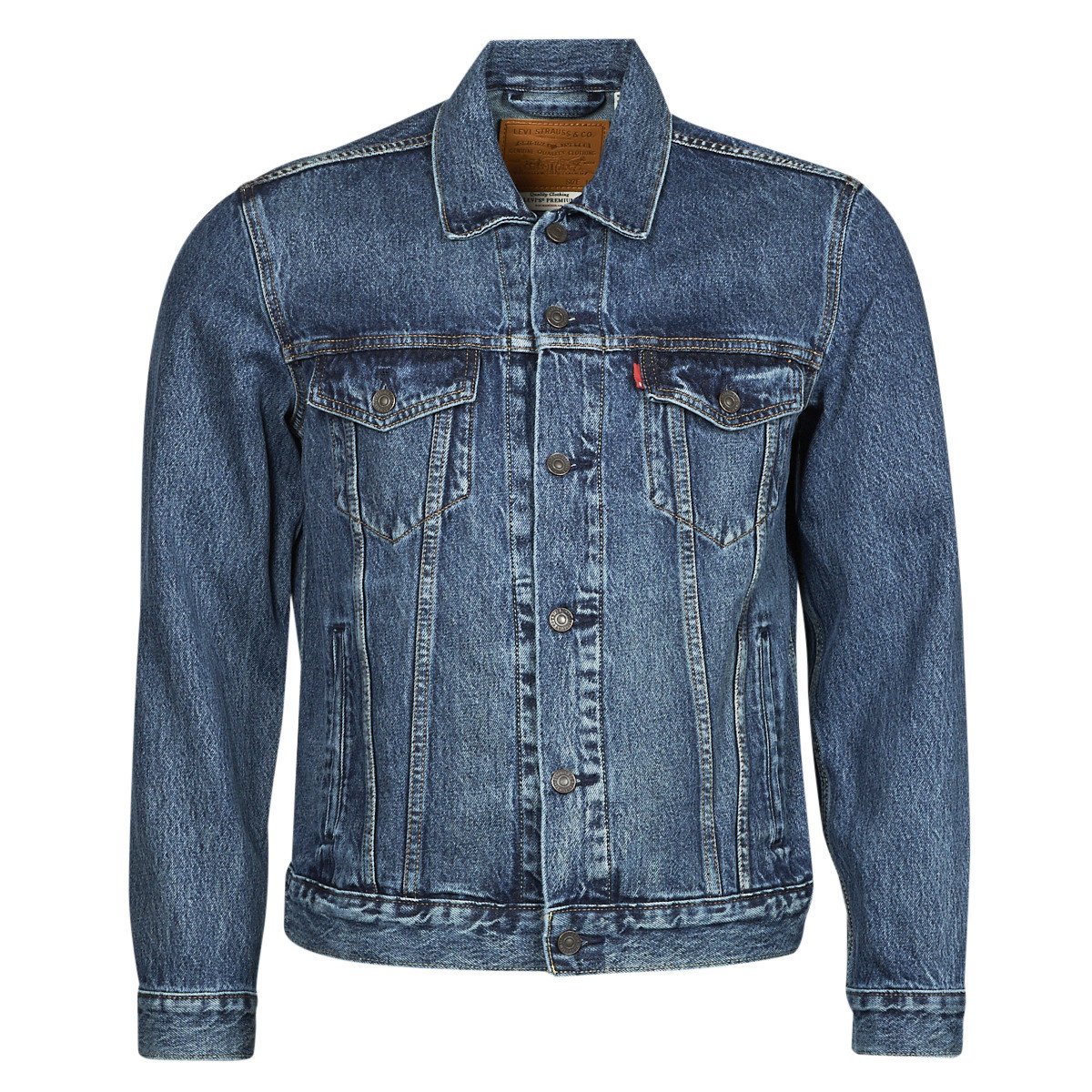 Levis  THE TRUCKER JACKET  Modrá