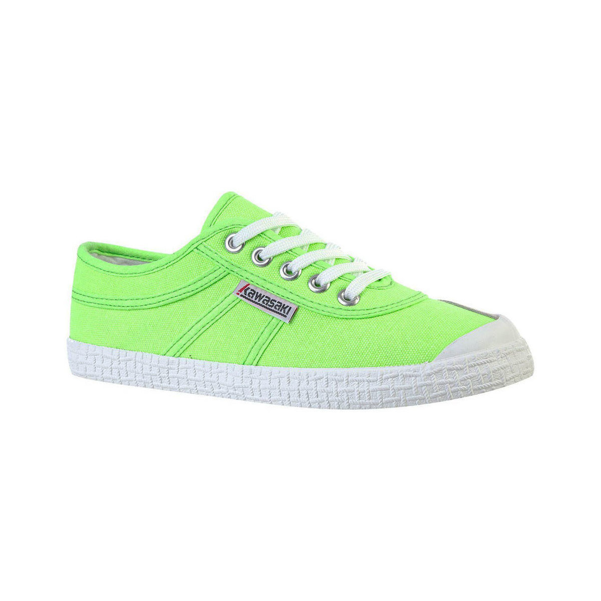 Kawasaki  Original Neon Canvas Shoe K202428 3002 Green Gecko  Zelená