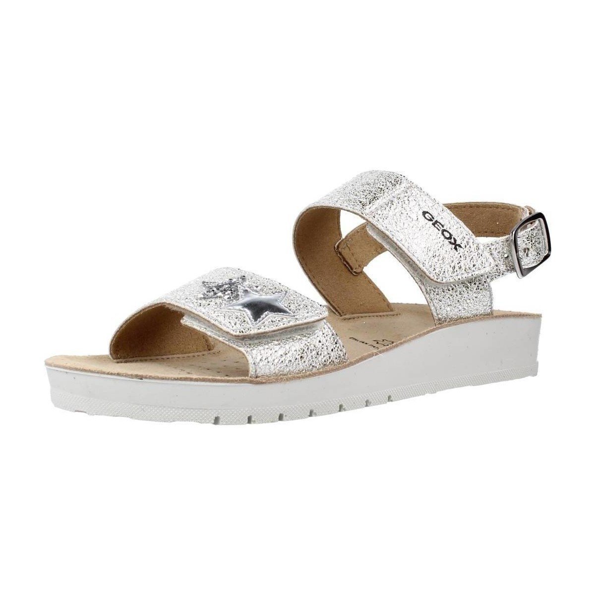 Geox  J SANDAL COSTAREI GI  Stříbrná