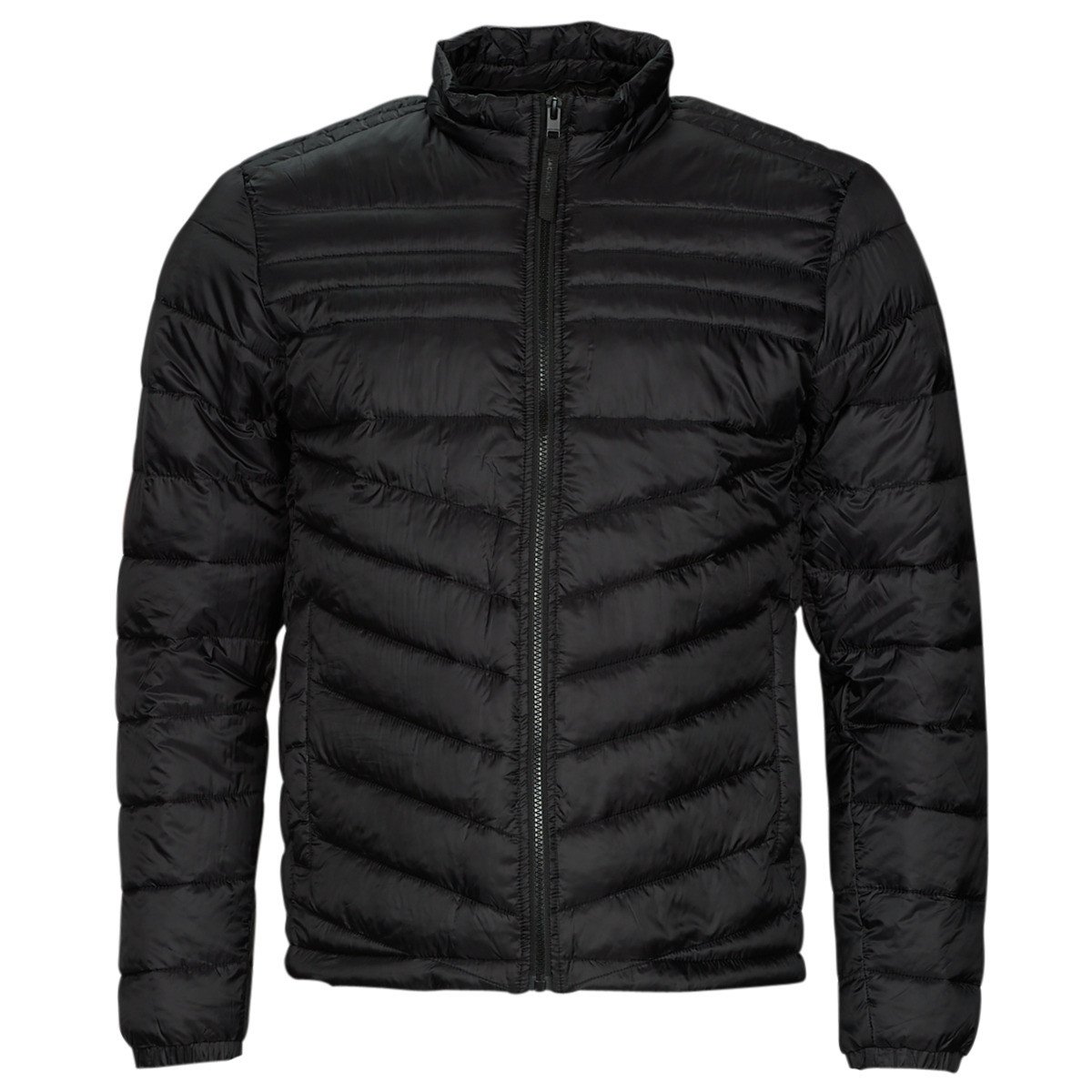 Jack & Jones  JJEHERO PUFFER COLLAR  Černá