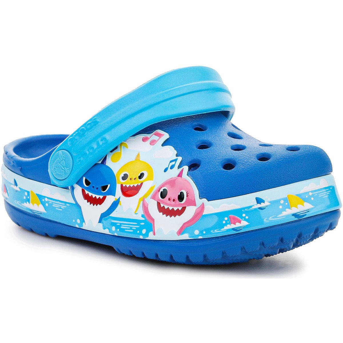 Crocs  FL Babyshark Band Clog T 207066-4JL  Modrá