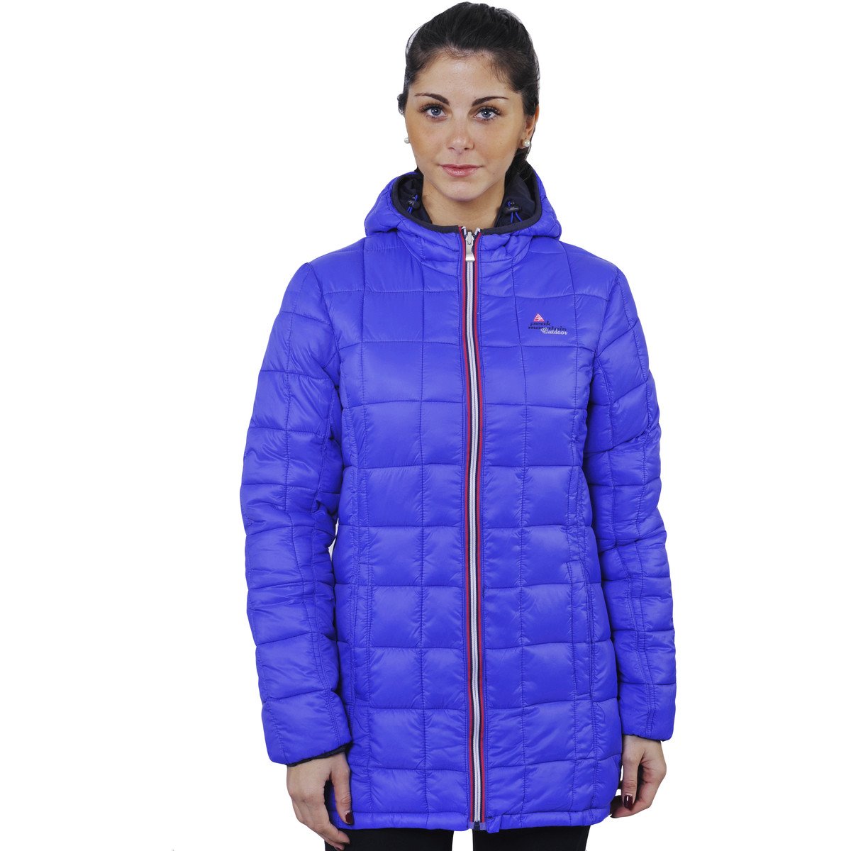 Peak Mountain  Doudoune longue réversible de ski femme AWILL  Modrá