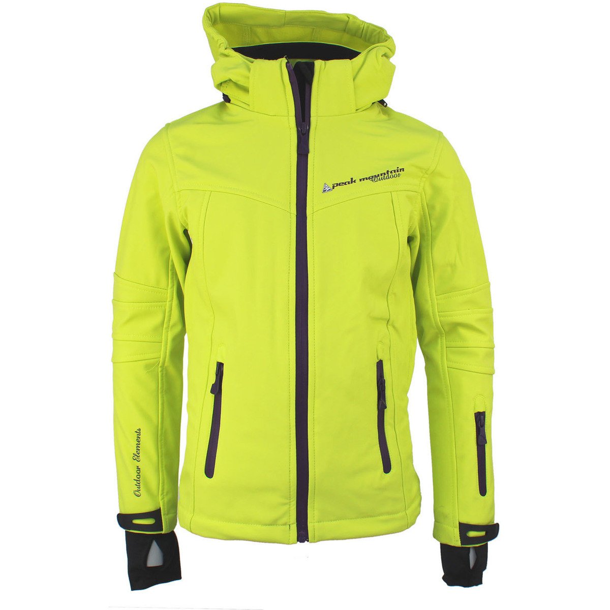 Peak Mountain  Blouson softshell fille GAMALA  Zelená