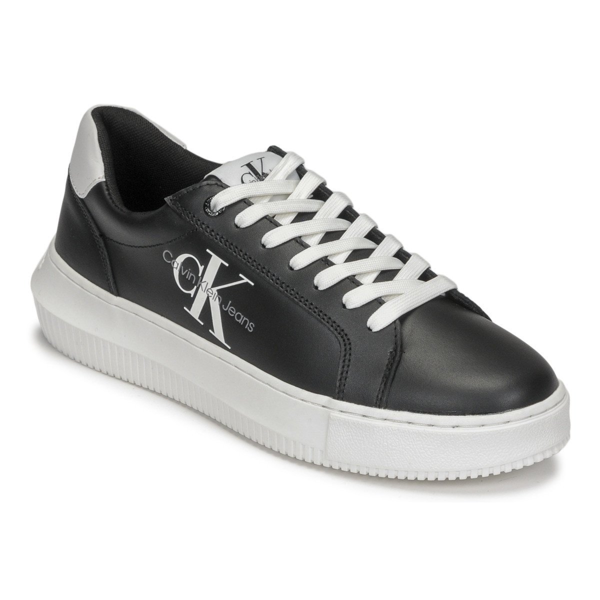 Calvin Klein Jeans  CHUNKY CUPSOLE LACEUP MON LTH WN  Černá