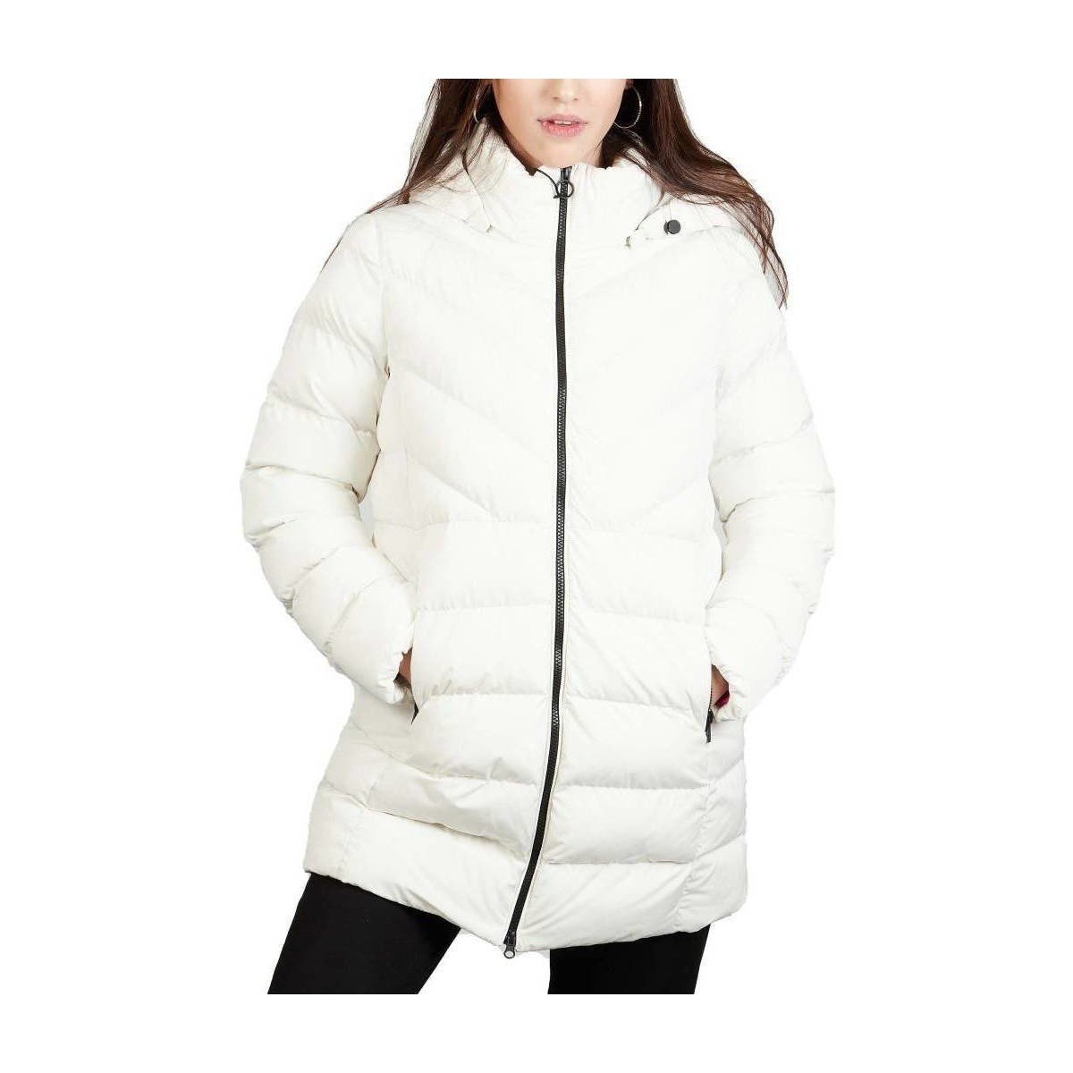 Geox  W SPHERICA HOOD JKT  Bílá