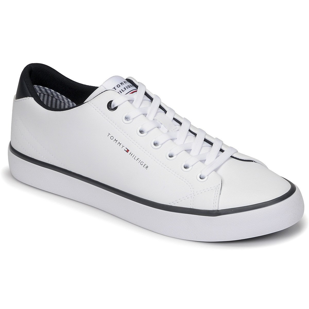 Tommy Hilfiger  TH HI VULC CORE LOW LEATHER  Bílá