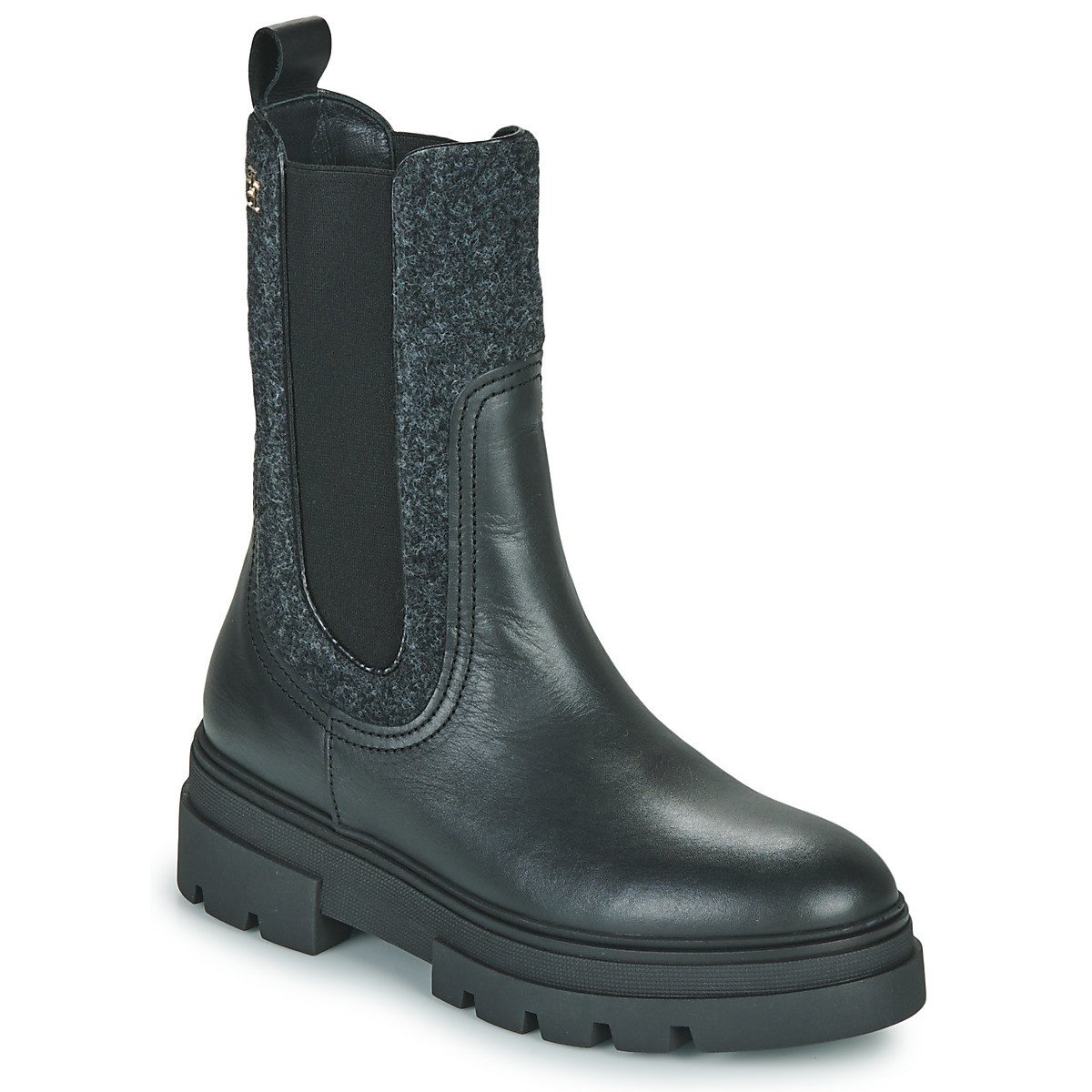 Tommy Hilfiger  SEASONAL FEMININE CHELSEA BOOT  Černá