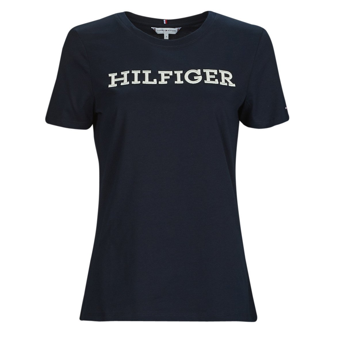 Tommy Hilfiger  REG MONOTYPE EMB C-NK SS  Tmavě modrá