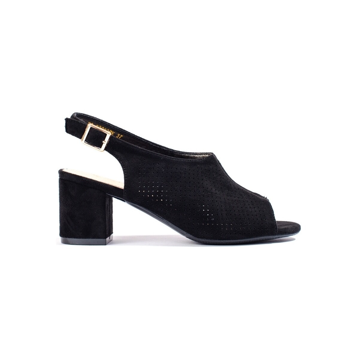 W. Potocki  Pěkné  sandály dámské černé na širokém podpatku  ruznobarevne