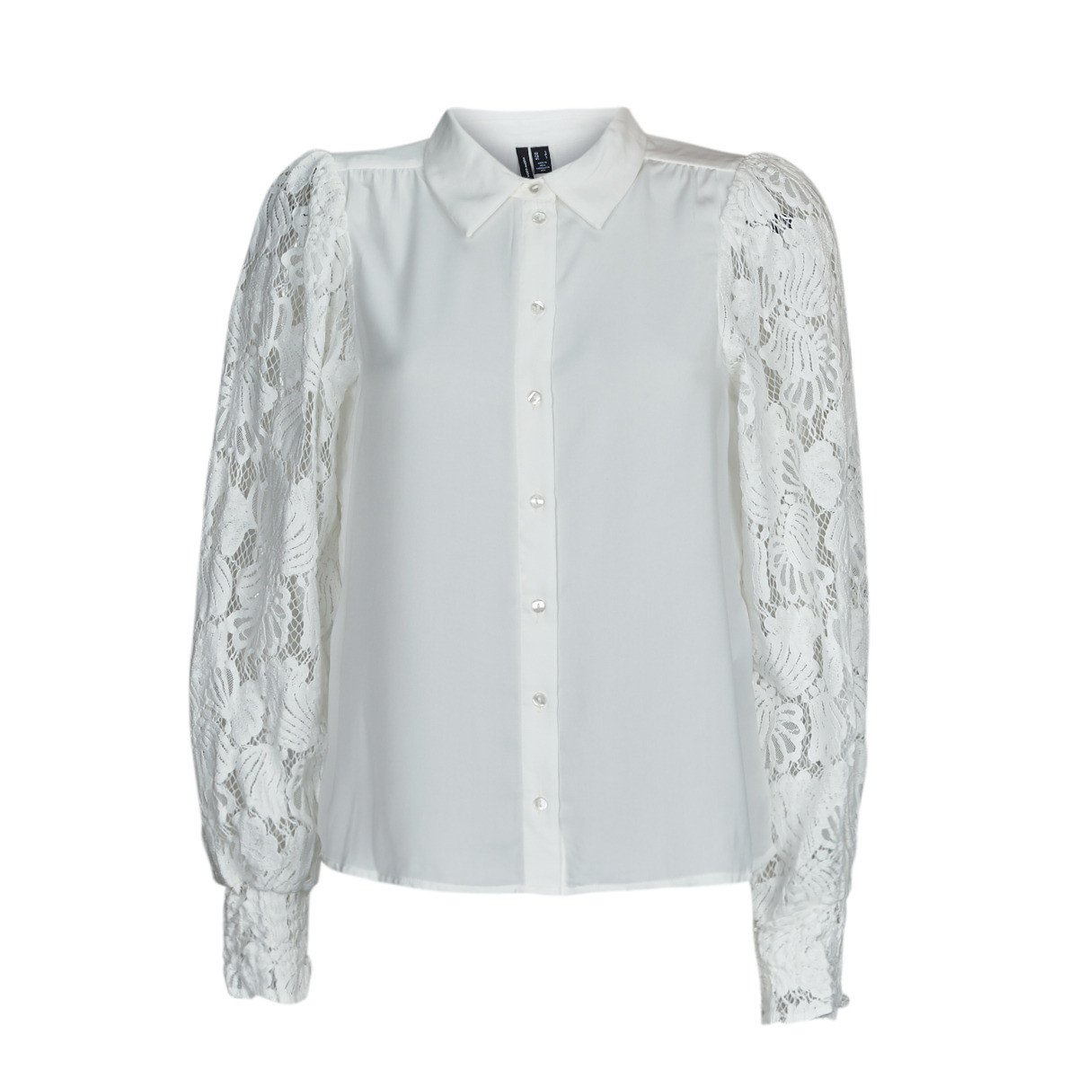 Vero Moda  VMCABENA L/S SHIRT WVN BTQ  Bílá