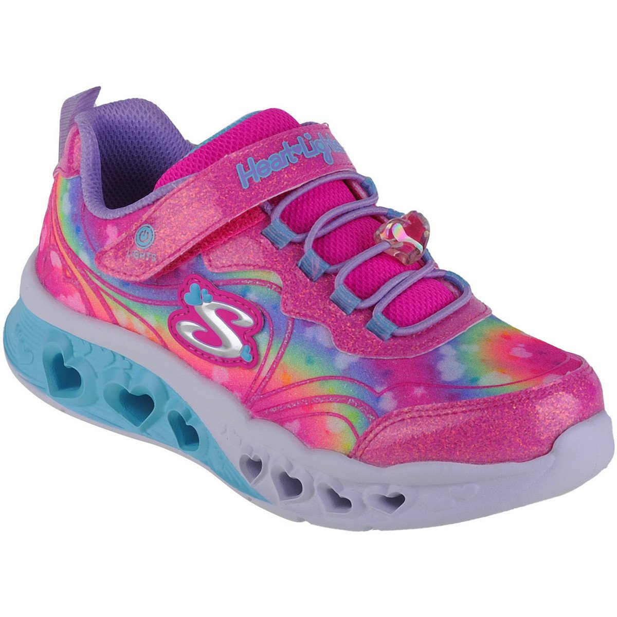 Skechers  Flutter Heart Lights-Groovy Swirl  Růžová