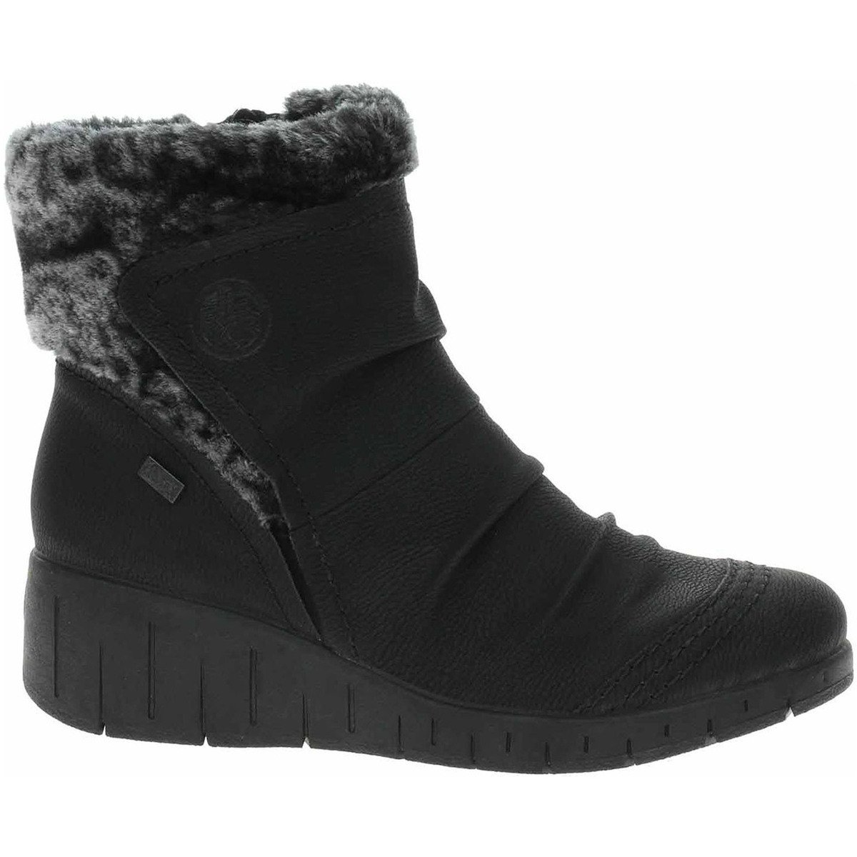 Rieker  Dámské polokozačky  Y1361-00 schwarz  Černá