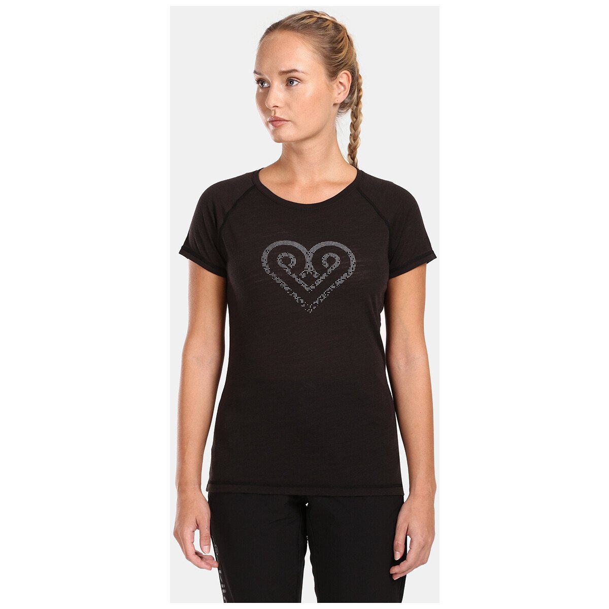 Kilpi  Dámské tričko z merino vlny  ZARJA-W  Černá