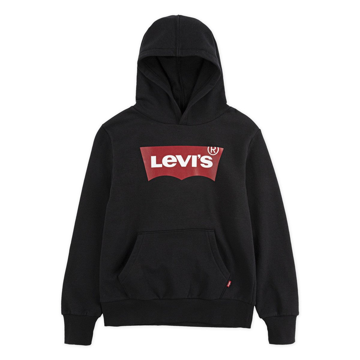 Levis  BATWING SCREENPRINT HOODIE  Černá