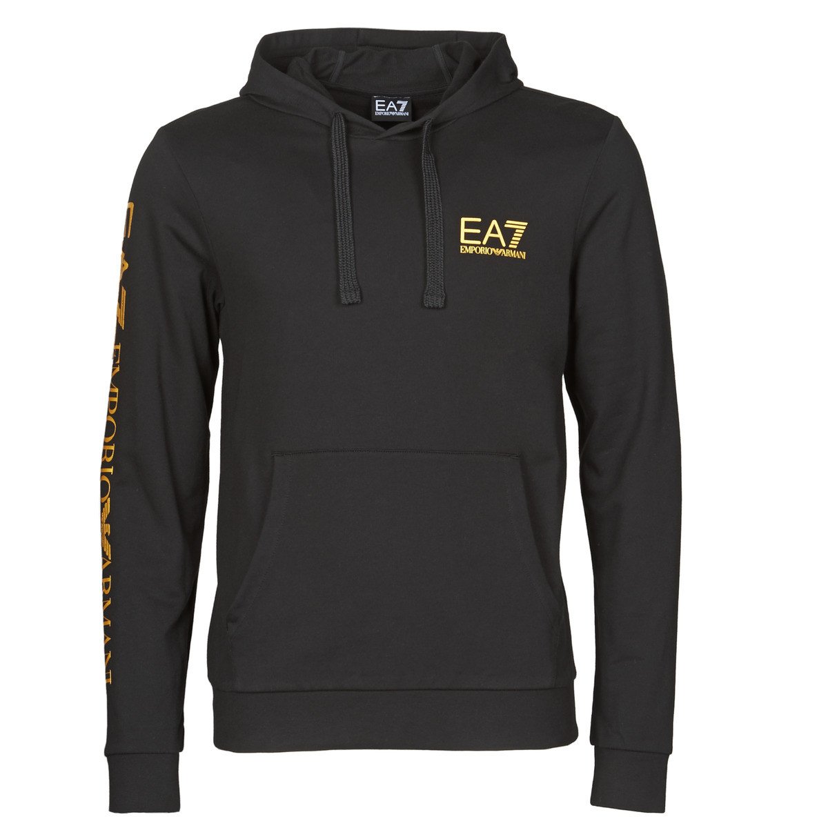 Emporio Armani EA7  TRAIN LOGO SERIES M HOODIE RN COFT  Černá