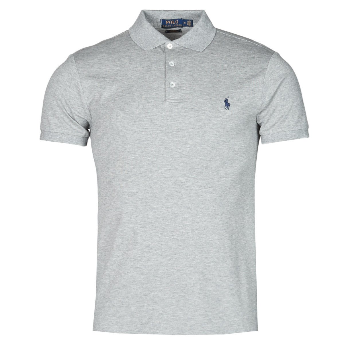 Polo Ralph Lauren  POLO CINTRE SLIM FIT EN COTON STRETCH MESH LOGO PONY PLAYER  Šedá