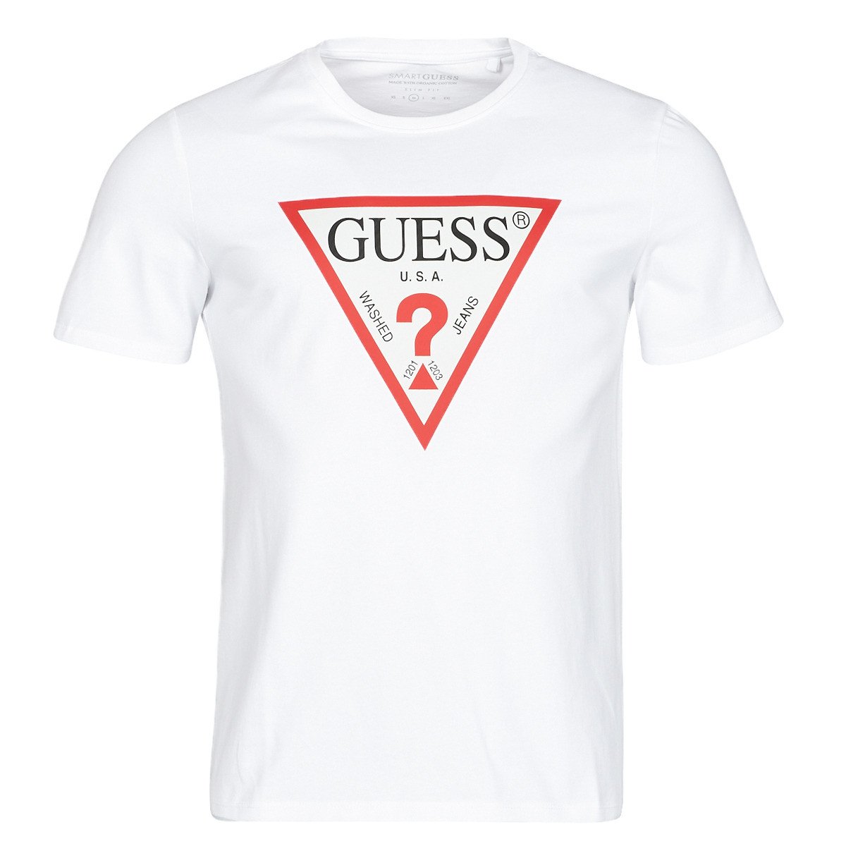 Guess  CN SS ORIGINAL LOGO TEE  Bílá