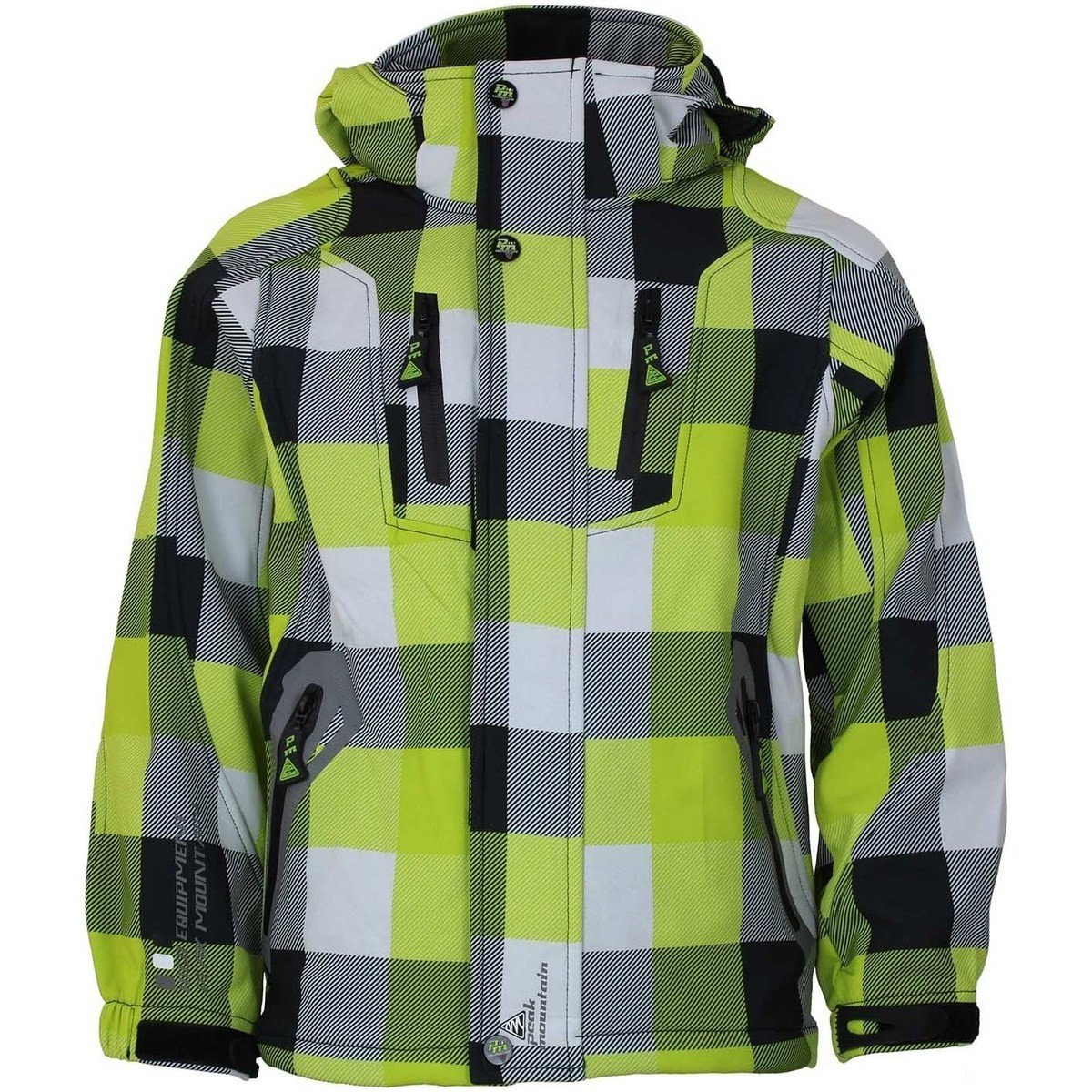Peak Mountain  Blouson softshell garçon ECINA  Zelená