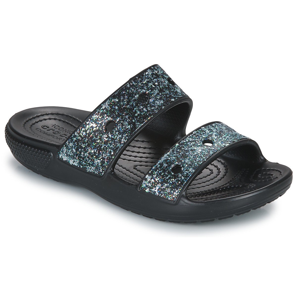 Crocs  Classic Crocs Glitter Sandal K  Černá