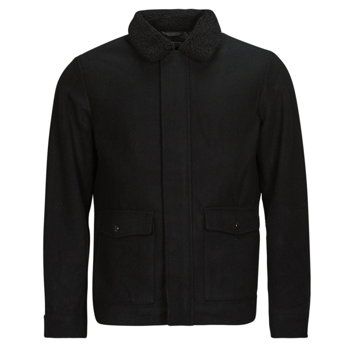 Jack & Jones  JJZAC WOOL JACKET  Černá