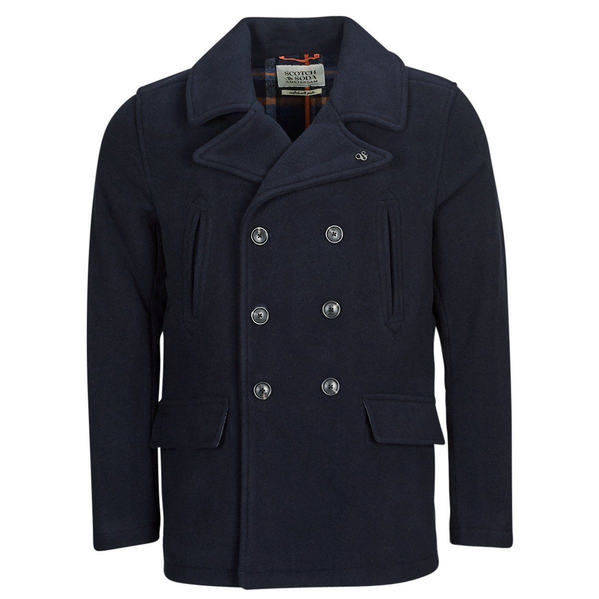 Scotch & Soda  Wool Blend Peacoat  Tmavě modrá