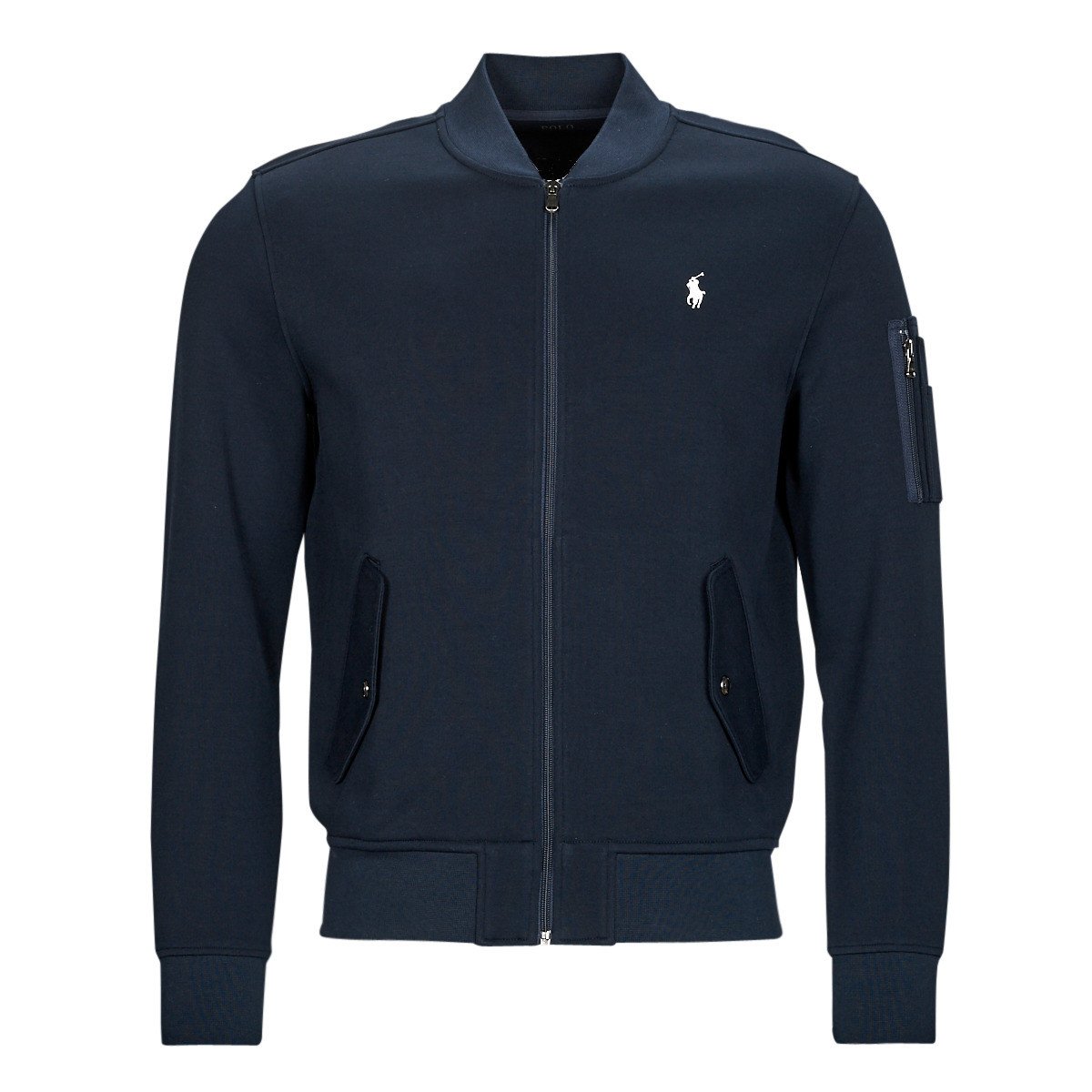 Polo Ralph Lauren  SWEAT BOMBER EN DOUBLE KNIT TECH  Tmavě modrá